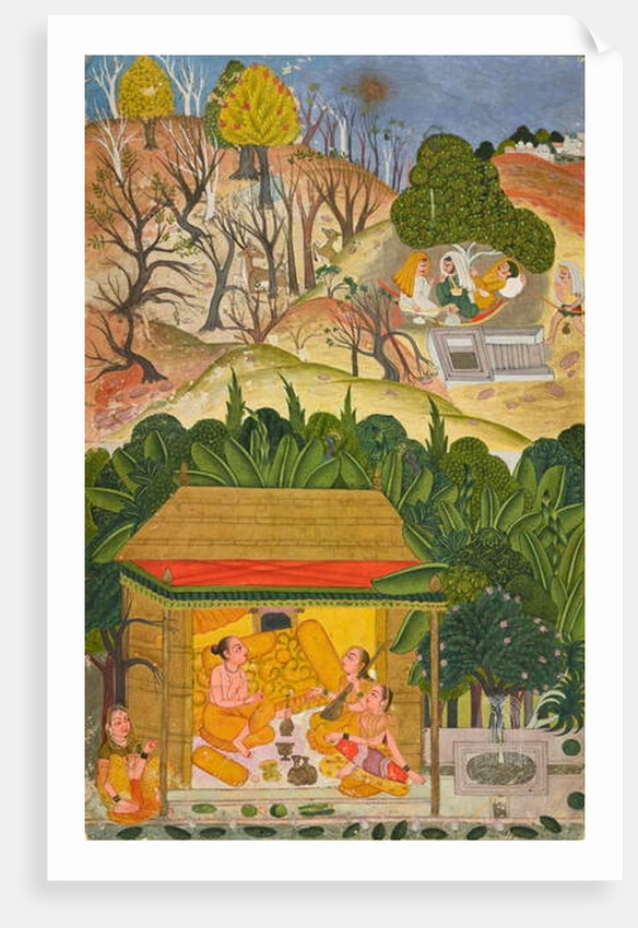 A summer month, folio from a Baramasa, c.1750 by Indian School