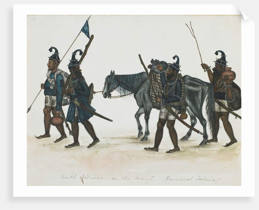 Akali Sikhs on the March, c.1850 by Indian School