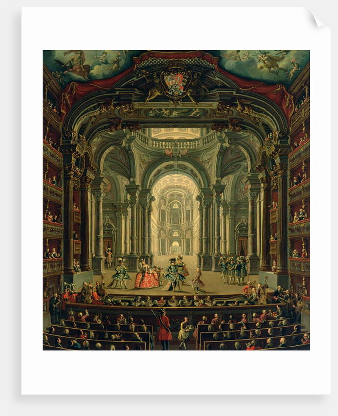 The Teatro Reale in Turin by Pietro Domenico Oliviero