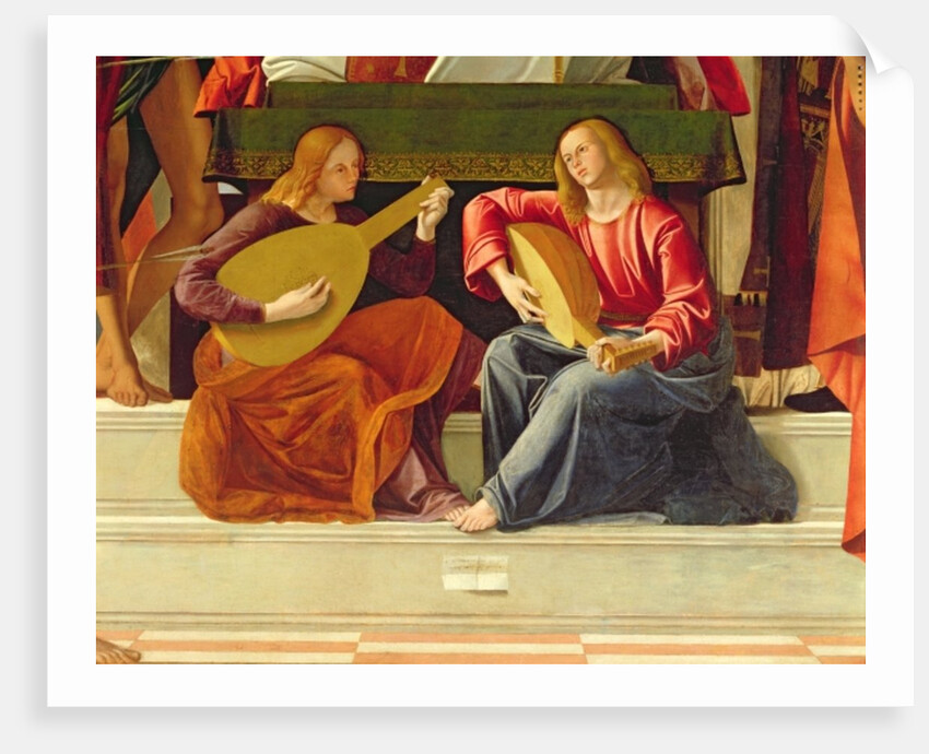 The angel musicians by Alvise & Basaiti Marco Vivarini