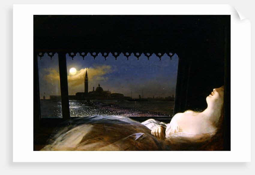 The Fiancee in a Gondola by Antonio Rotta