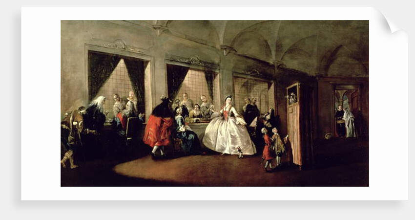 The Parlour of the San Zaccaria Convent by Francesco Guardi