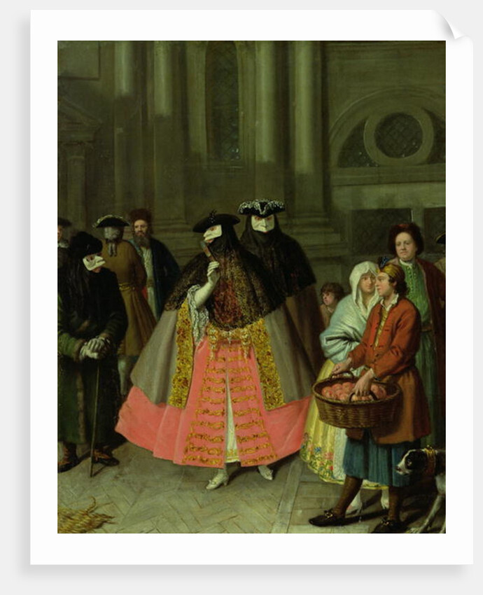 Conversation with masks or the Apples Seller, 1750-60 by Alessandro Longhi