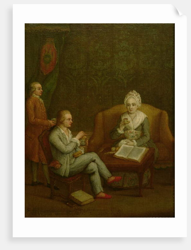 Adriana Giustinian Barbarigo and her Son Gerolamo Ascanio, c.1776-79 by Pietro Longhi