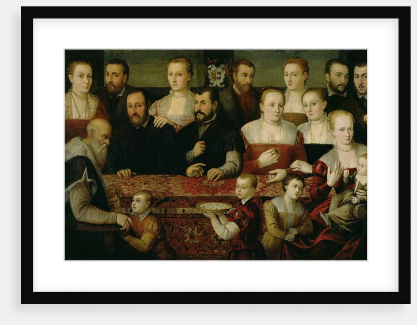 Portrait of a Large Family by Cesare Vecellio