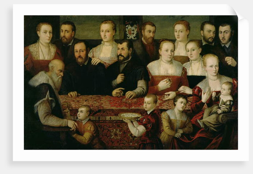 Portrait of a Large Family by Cesare Vecellio