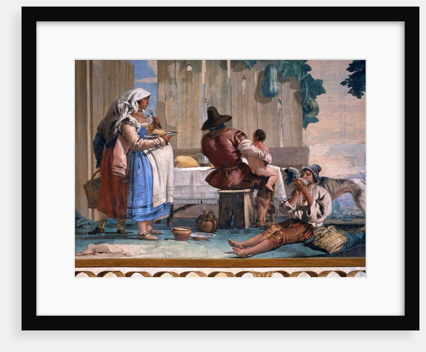 Peasant Family at Table by Giandomenico (1727-1804) Tiepolo