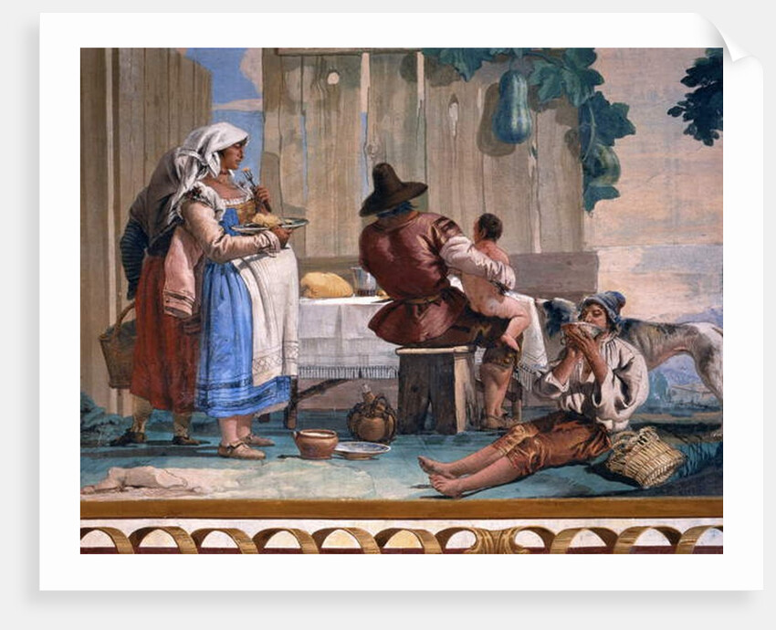 Peasant Family at Table by Giandomenico (1727-1804) Tiepolo