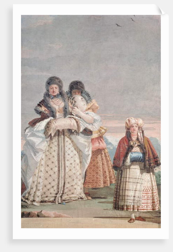 A Winter Stroll by Giandomenico Tiepolo
