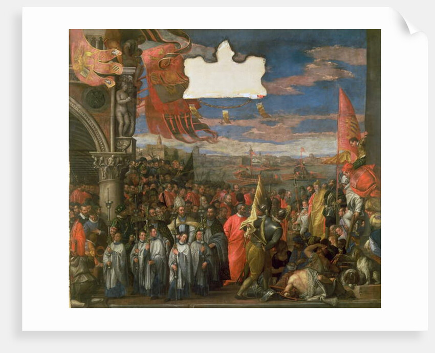 The Doge Andrea Contarini Returning Victorious from Chioggia by Veronese (1528-88) (workshop of)