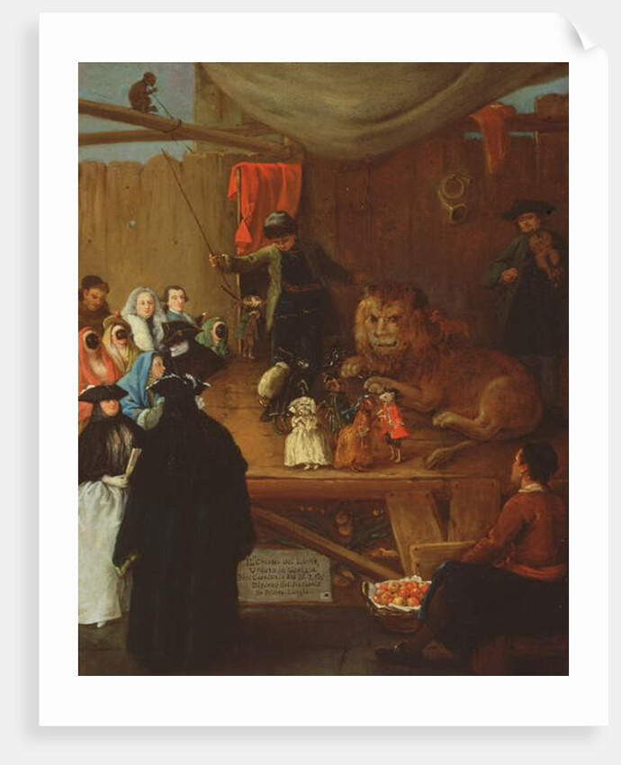 The Lion's Cage, as seen in Venice in the Carnival of 1765 by Pietro Longhi
