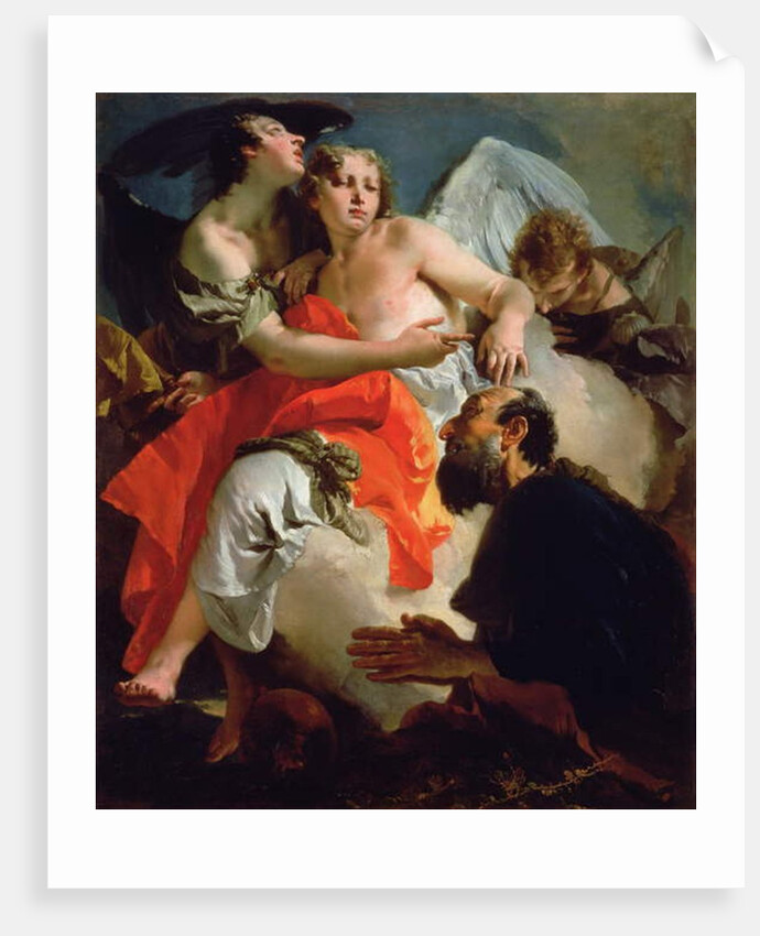 Abraham and the Three Angels by Giovanni Battista (1696-1770) Tiepolo