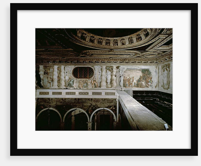 St. Sebastian before the Emperor, his Martyrdom amd three Sibyls, frescos from the gallery by Veronese