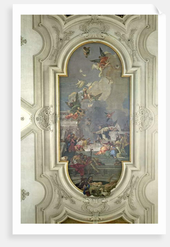 The Institution of the Rosary by St. Dominic by Giovanni Battista (1696-1770) Tiepolo