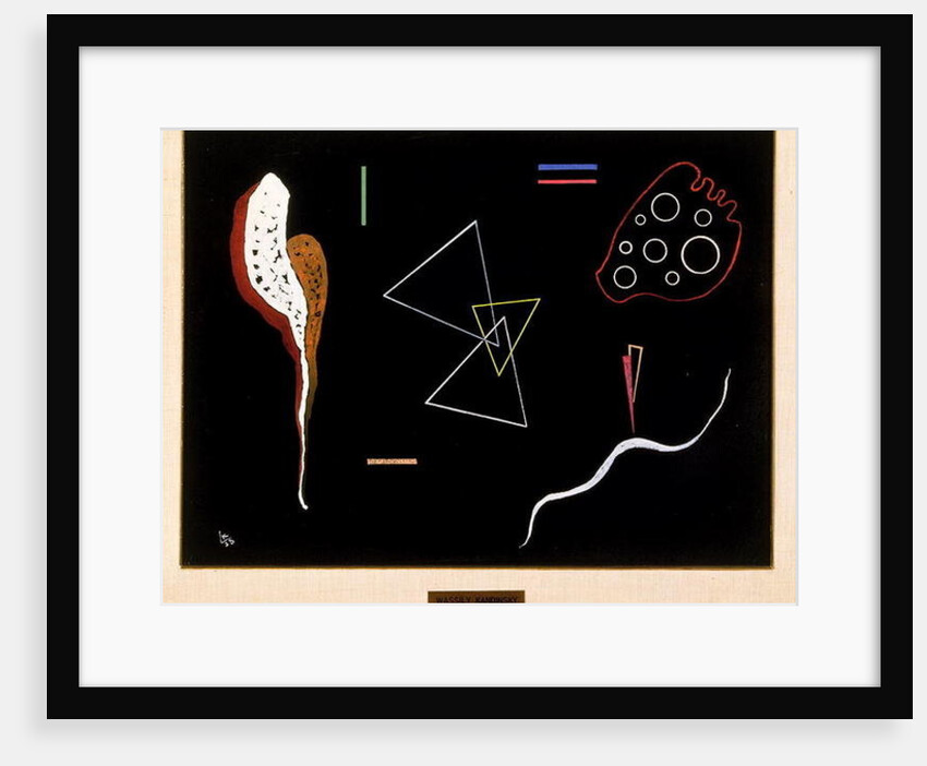 Three Triangles, 1938 by Wassily Kandinsky