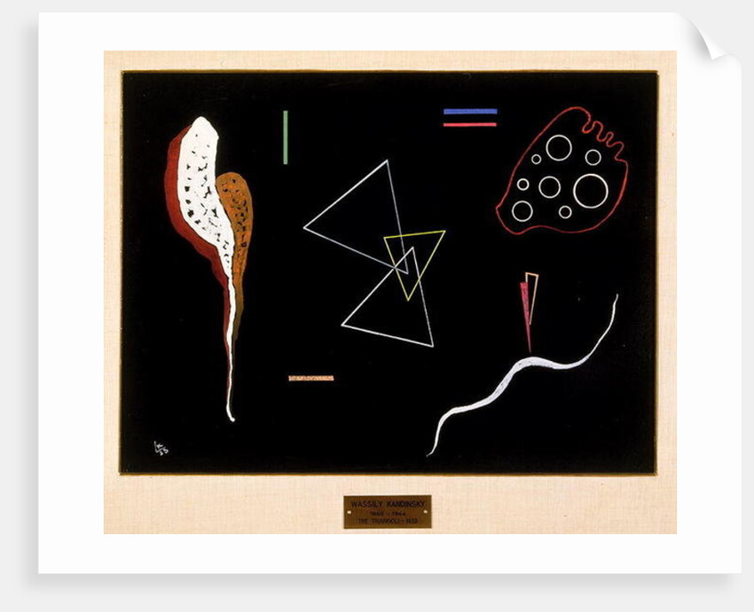 Three Triangles, 1938 by Wassily Kandinsky