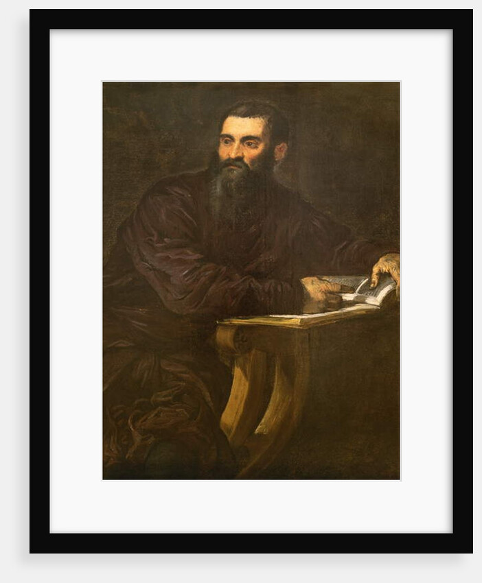 Portrait of a Bearded Man with a Book by Jacopo Robusti Tintoretto