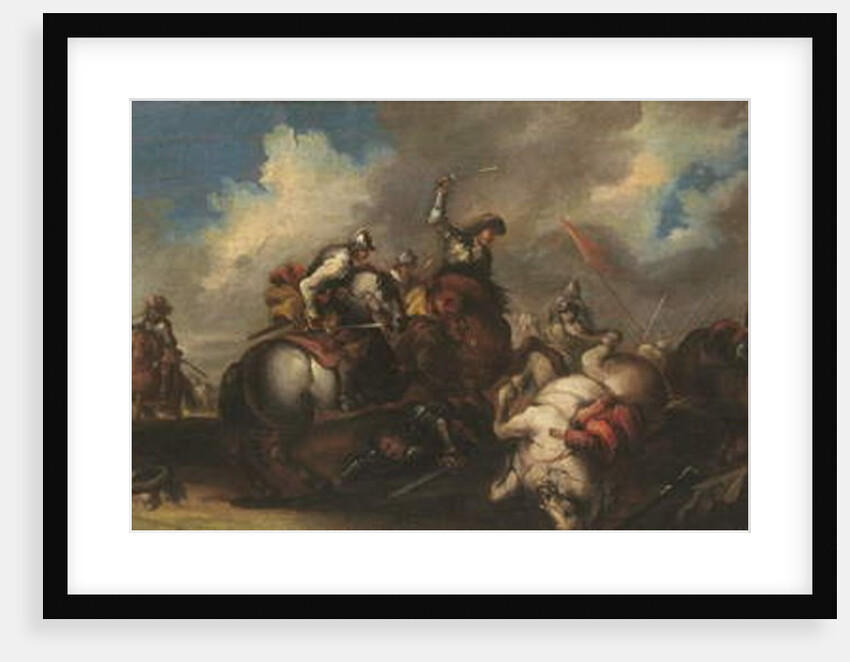 The Battle of the Cavaliers by Italian School