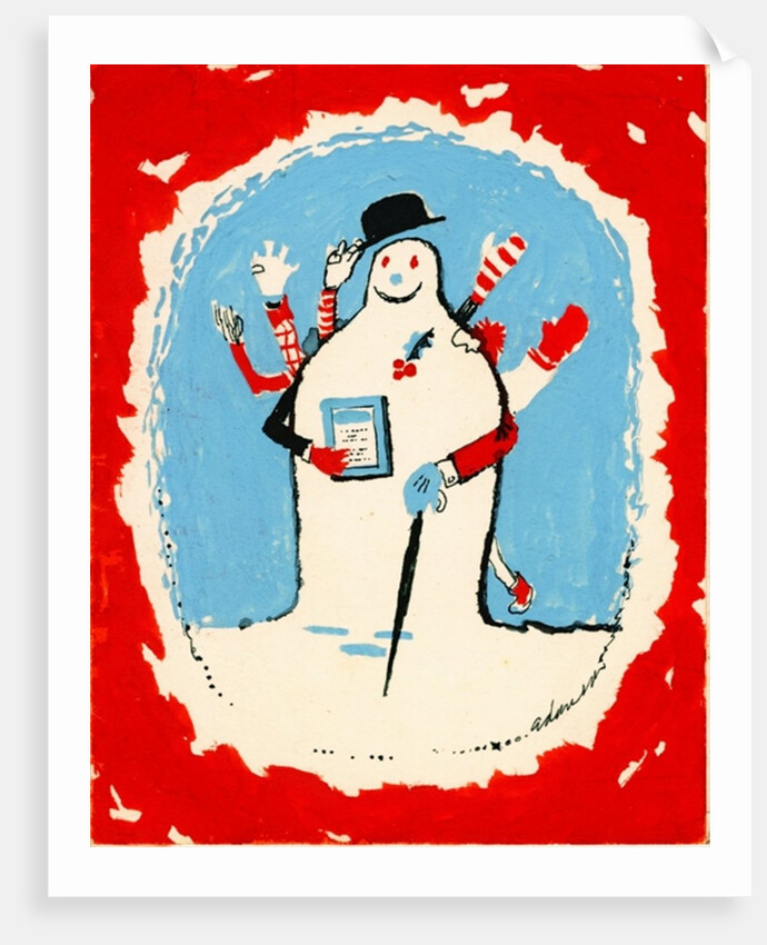 Snowman with many arms, 1970s by George Adamson