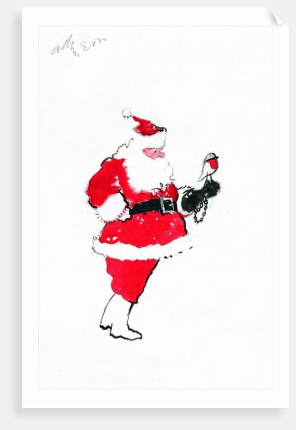 Santa robin-falconry by George Adamson