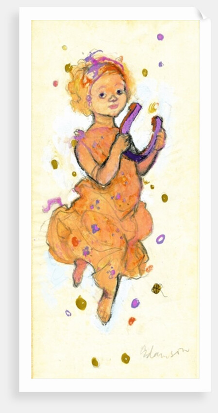 Girl bringing luck and success by George Adamson