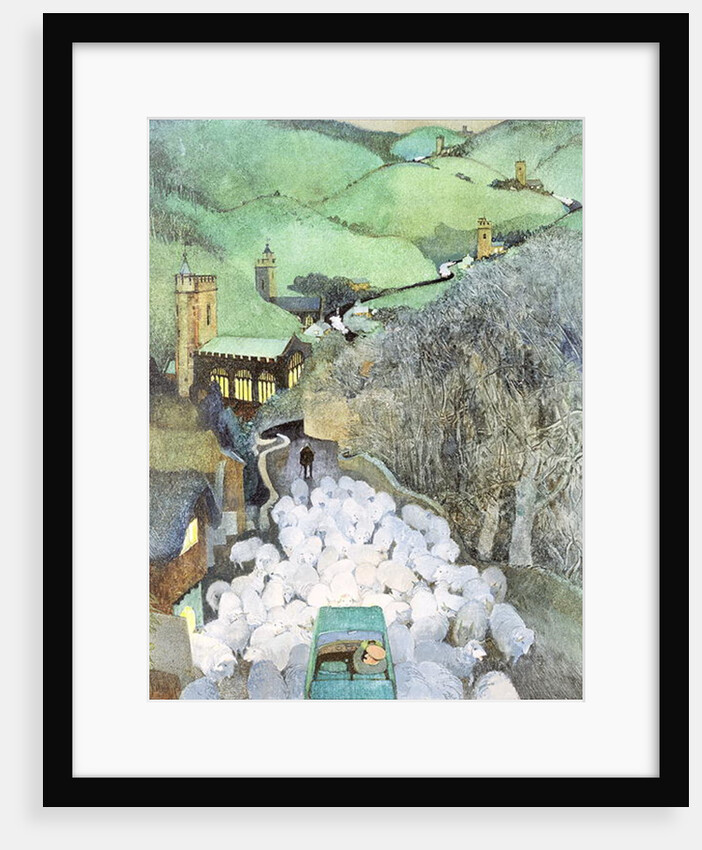 Sheep on the Road by George Adamson