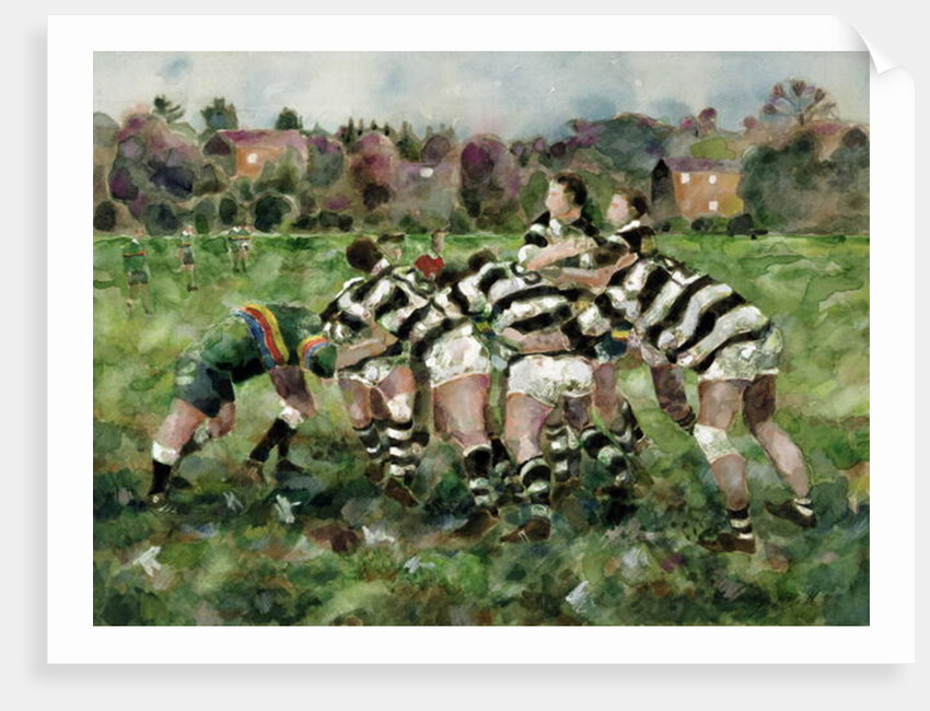 A Rugby Match, 1989 by Gareth Lloyd Ball