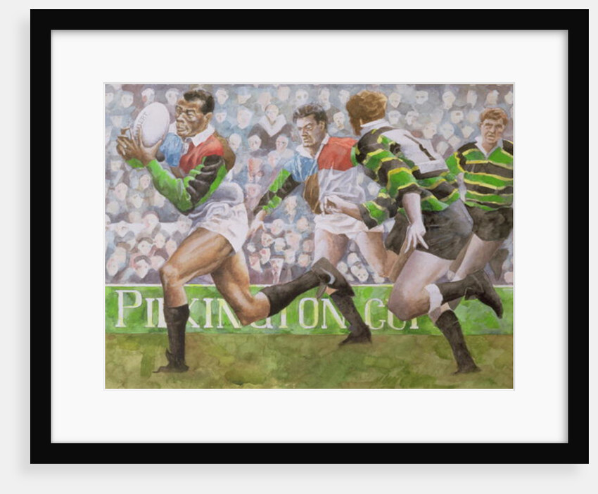 Rugby Match: Harlequins v Northampton, 1992 by Gareth Lloyd Ball
