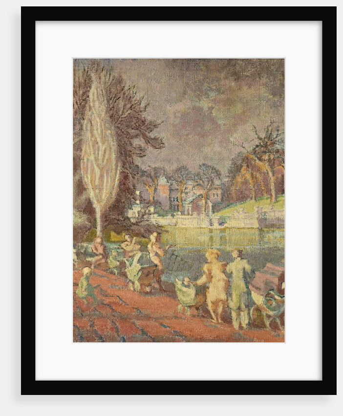 The Serpentine in Spring, Hyde Park, London by Therese Lessore
