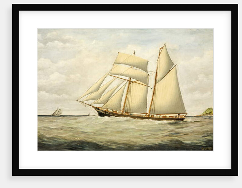 Schooner Saltram, 1890-1900 by Thomas Chidgey