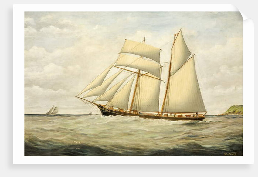 Schooner Saltram, 1890-1900 by Thomas Chidgey