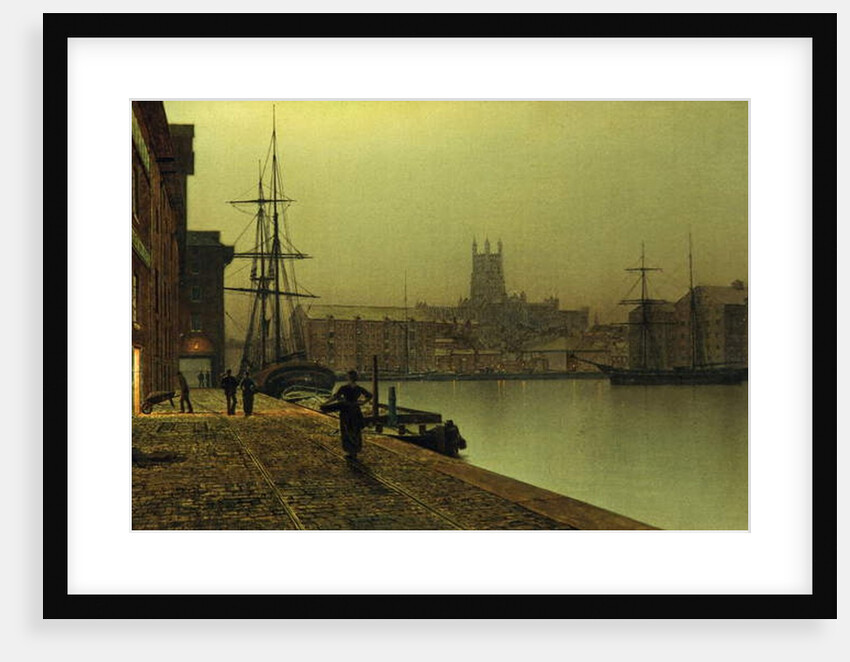 Gloucester Docks, 1880-90 by John Atkinson Grimshaw