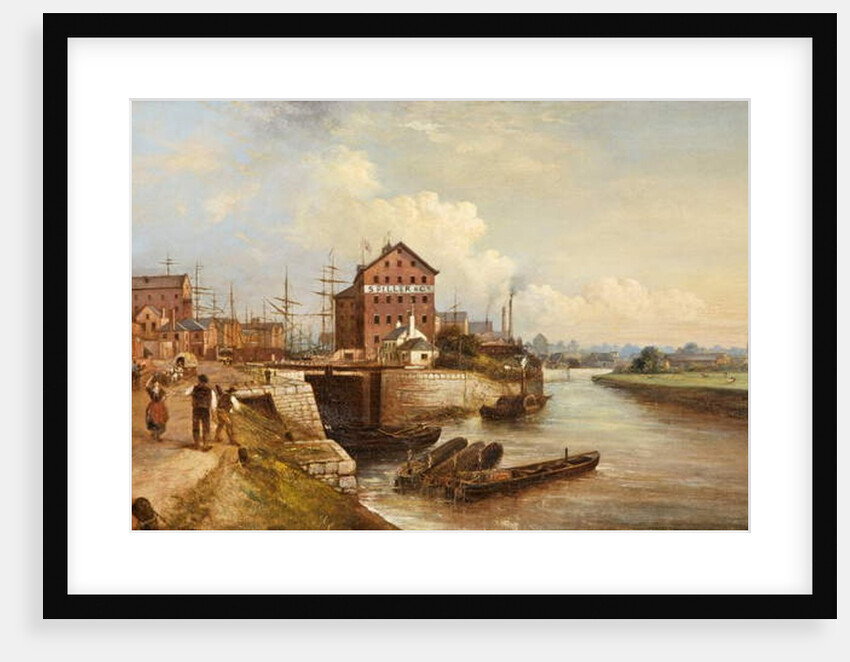 Gloucester Quay and Docks, 1890 by Edward Smith