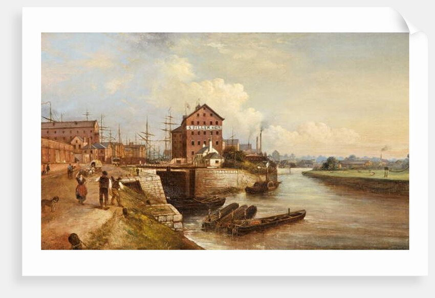 Gloucester Quay and Docks, 1890 by Edward Smith