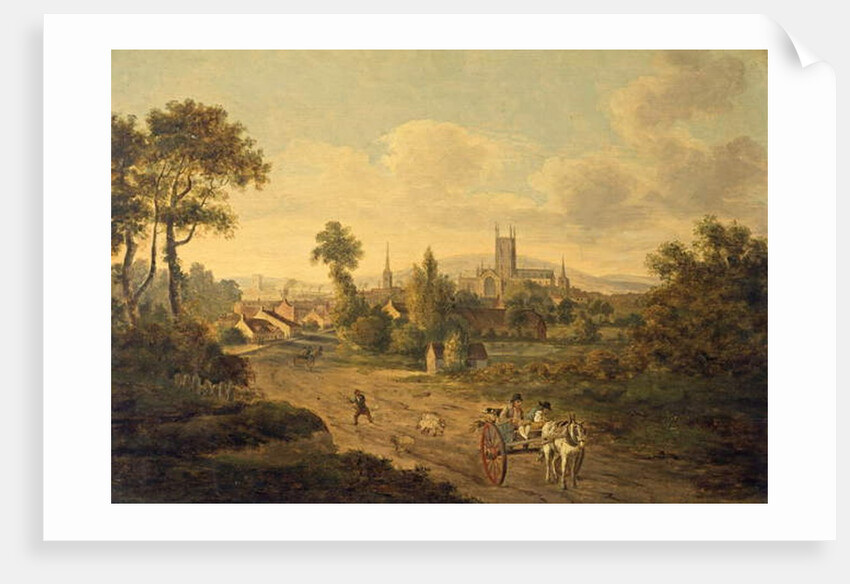 Gloucester from St Mary Magdalen, c.1780 by Julius Caesar Ibbetson