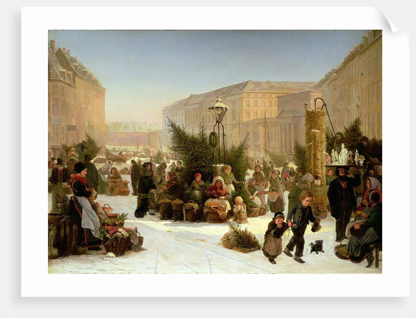 Selling Christmas Trees, 1853 by David Jacobsen