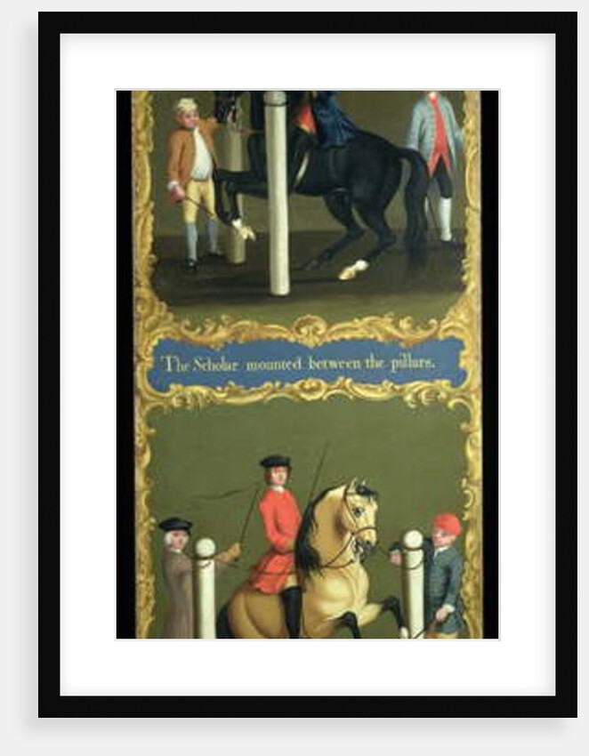The Scholar Mounted between the Pillars, and The Levee or Pesade Seen from Before, c.1750 by Thomas of Pall Mall (attr. to) Butler