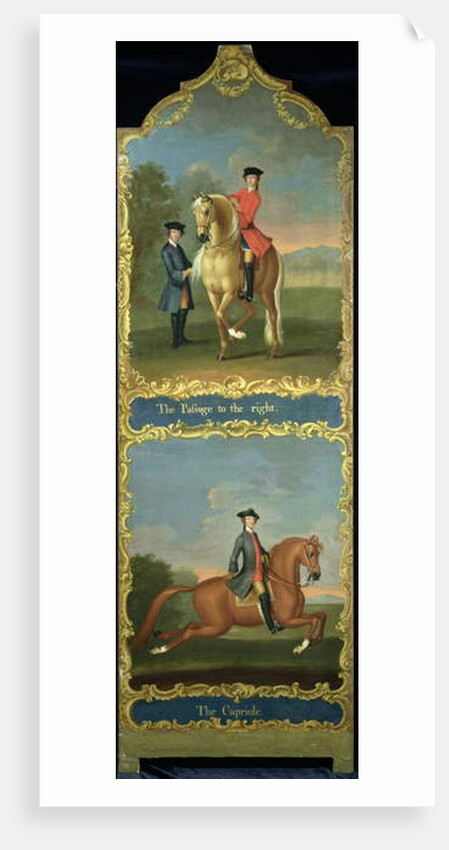 The Passage to the Right and The Capriole, c.1750 by Thomas of Pall Mall Butler