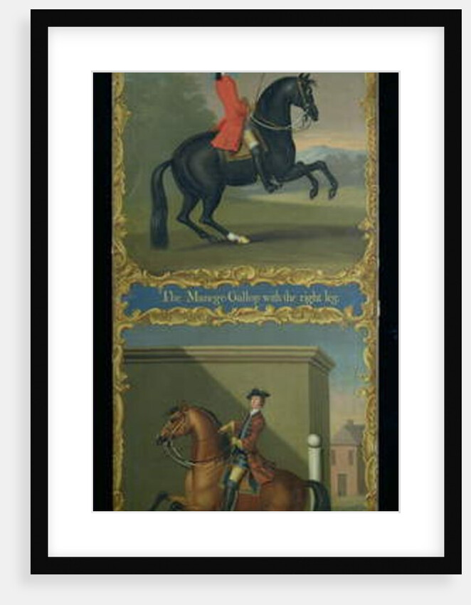 The Manege Gallop with the Right Leg, and Terre a Terre to the Right, c.1750 by Thomas of Pall Mall Butler
