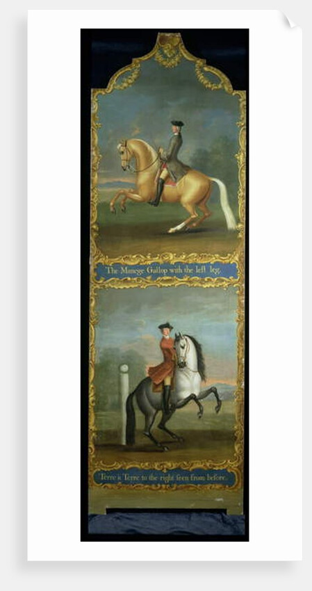 The Manege Gallop or Carriere and Terre a Terre to the Right seen from Before by Thomas of Pall Mall