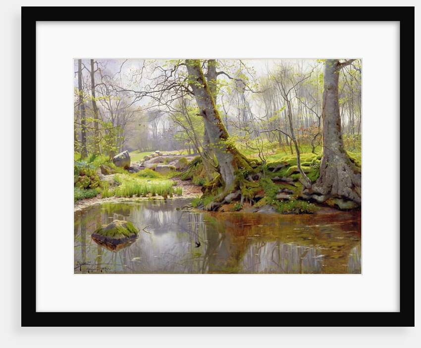 Woodland Pond, 1890 by Peder Monsted