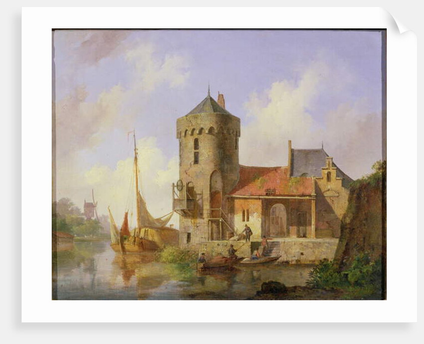 On the Rhine by Cornelius Springer