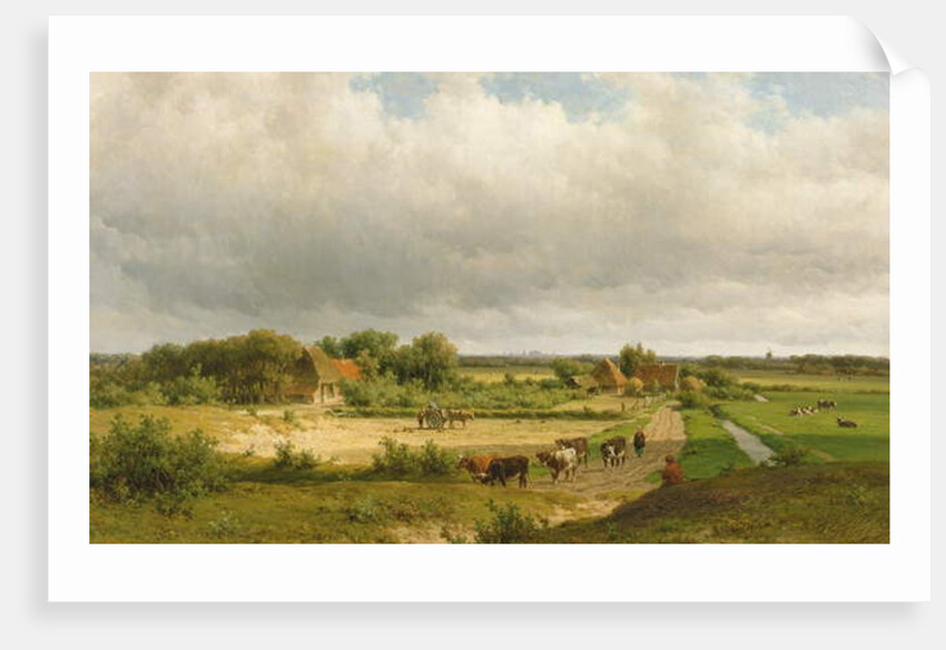 Extensive Dutch Landscape by Willem Vester
