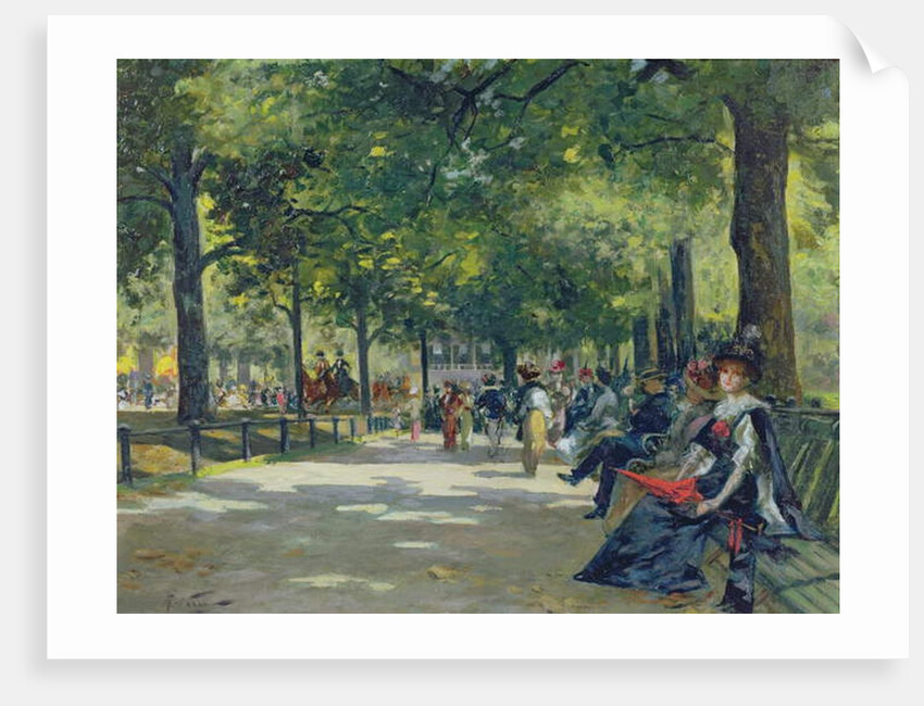 Hyde Park, London by Count Girolamo Pieri Nerli