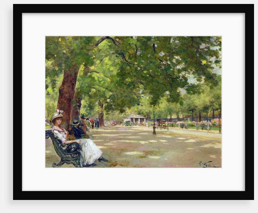 Hyde Park, London by Count Girolamo Pieri Nerli