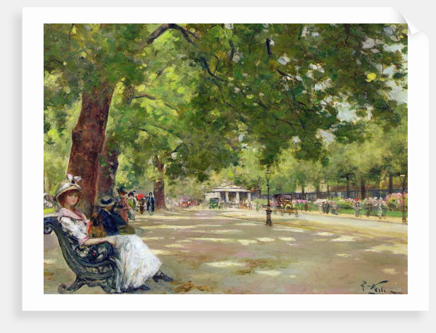 Hyde Park, London by Count Girolamo Pieri Nerli