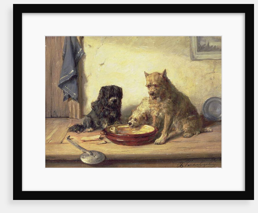 Bone of Contention, 1878 by Charles van den Eycken