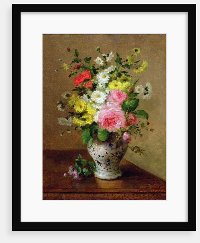 Still life with flowers in a vase, c.1866 by Louise Darru