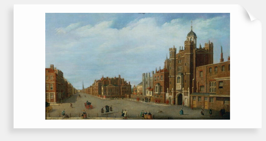 View of St. James's Palace and Pall Mall, c.1770 by William James