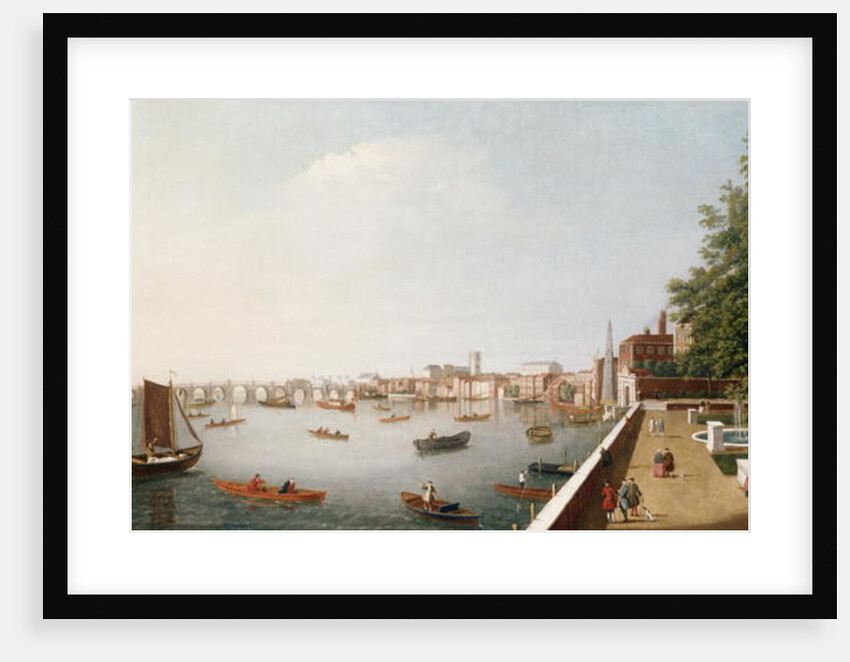 View of the River Thames from the Adelphi Terrace by William James